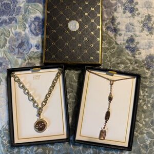 Gold and Silver Necklace Set